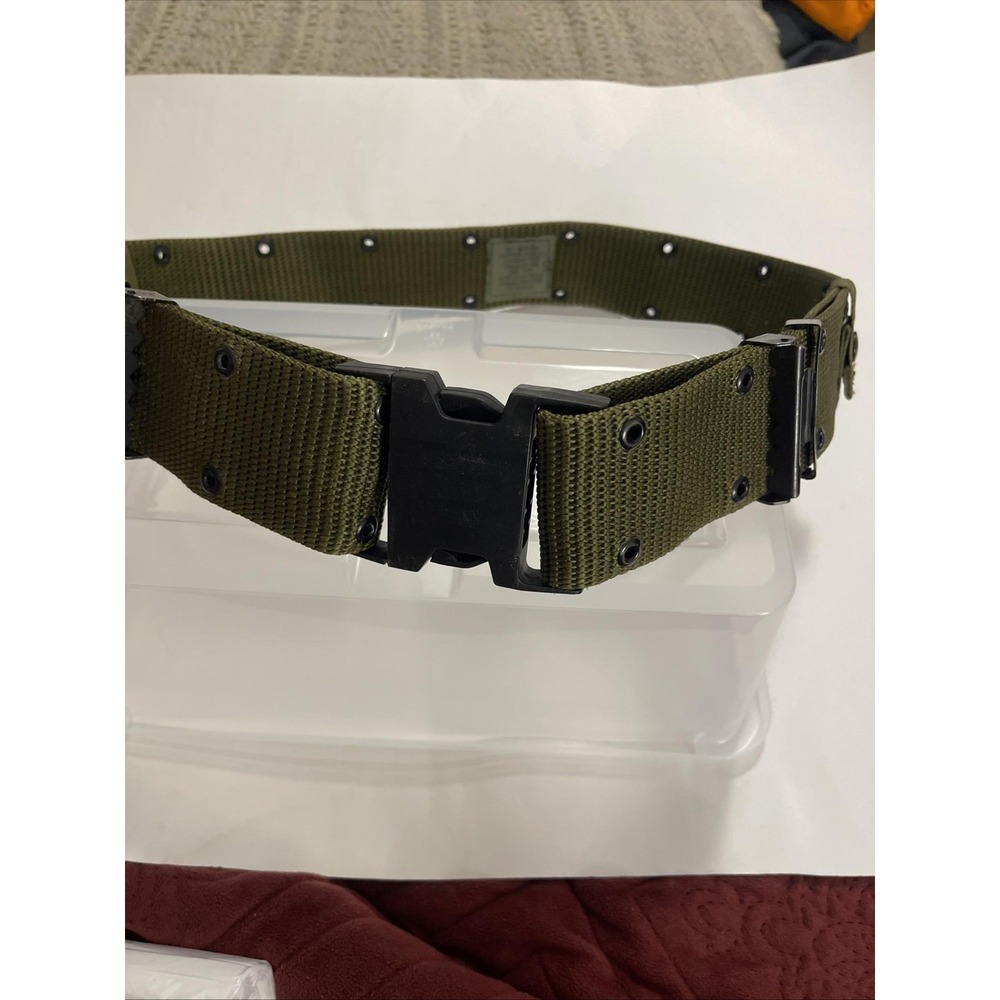 Vintage USGI LC-2 Nylon Duty Belt Large OD Green ITW Nexus Military Tactical